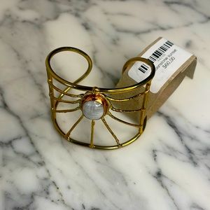 Boho Moonstone Cuff Bracelet